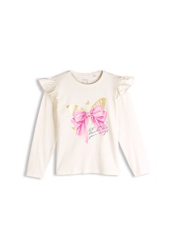 GATE Bawełniana koszulka z nadrukiem 4Y ze sklepu gateshop w kategorii Bluzki dziewczęce - zdjęcie 187674172