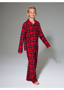 Sinsay - Piżama flanelowa w kratę - czerwony ze sklepu Sinsay w kategorii Piżamy dziecięce - zdjęcie 187674691