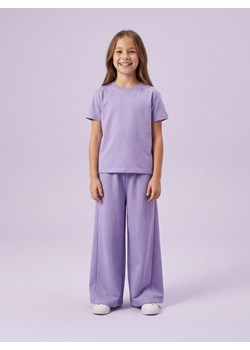 Sinsay - Spodnie dresowe wide leg - fioletowy ze sklepu Sinsay w kategorii Spodnie dziewczęce - zdjęcie 187674710