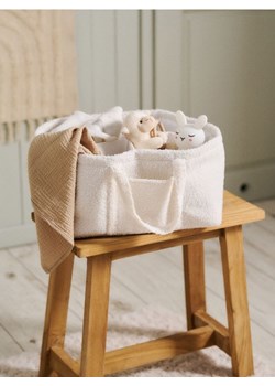 Sinsay - Organizer z pluszowym wykończeniem i uchwytami - kremowy ze sklepu Sinsay w kategorii Kosze i pudełka na zabawki - zdjęcie 187674724