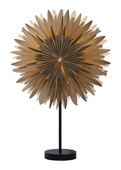 STAR Trading Lampa stołowa &quot;Winter&quot; w kolorze beżowym - wys. 62 x Ø 40 cm ze sklepu Limango Polska w kategorii Oświetlenie - zdjęcie 187674791