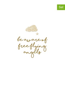 ppd Serwetki (40 szt.) &quot;Free Angels&quot; w kolorze złoto-białym ze sklepu Limango Polska w kategorii Akcesoria kuchenne - zdjęcie 187674880