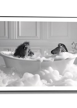 Orangewallz Druk artystyczny &quot;Foam Friends&quot; w ramce ze sklepu Limango Polska w kategorii Obrazy - zdjęcie 187674892