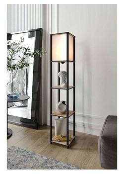 Opviq Lampa stojąca w kolorze czarno-jasnobrązowym - wys. 150 cm ze sklepu Limango Polska w kategorii Oświetlenie - zdjęcie 187675054