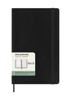 Moleskine Planer tygodniowy &quot;2025-26&quot; w kolorze czarnym - 21 x 13 cm ze sklepu Limango Polska w kategorii Akcesoria biurowe - zdjęcie 187675150
