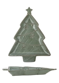 Bloomingville Taca &quot;Alder&quot; w kolorze zielonym do serwowania - 24 x 19 cm ze sklepu Limango Polska w kategorii Misy i tace dekoracyjne - zdjęcie 187675280