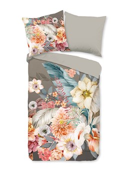 Good Morning Komplet pościeli flanelowej &quot;Rhode&quot; w kolorze jasnoróżowo-szarobrązowym ze sklepu Limango Polska w kategorii Pościele - zdjęcie 187676441