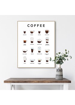 Orangewallz Druk artystyczny &quot;Coffees&quot; w ramce ze sklepu Limango Polska w kategorii Obrazy - zdjęcie 187676480