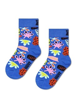 Happy Socks Skarpety &quot;Leaves&quot; w kolorze niebieskim ze wzorem ze sklepu Limango Polska w kategorii Skarpetki dziecięce - zdjęcie 187676512