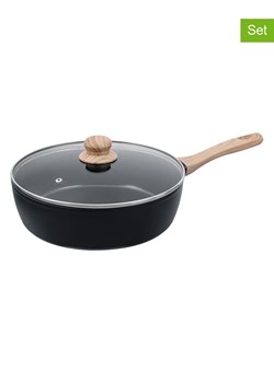 Pyrex 2-częściowy zestaw &quot;Cook &amp; Care&quot; w kolorze czarnym - Ø 28 cm ze sklepu Limango Polska w kategorii Garnki - zdjęcie 187676674