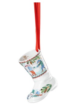 Hutschenreuther Ozdoba choinkowa w kolorze biało-błękitnym - dł. 6,5 cm ze sklepu Limango Polska w kategorii Dekoracje bożonarodzeniowe - zdjęcie 187676742