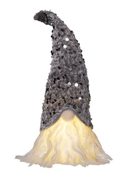 STAR Trading Figurka dekoracyjna LED &quot;Joylight&quot; w kolorze szarym - wys. 32 x Ø 8 cm ze sklepu Limango Polska w kategorii Dekoracje - zdjęcie 187676954