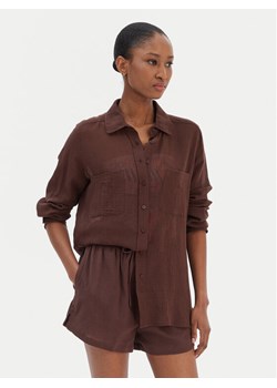 Seafolly Koszula Breeze 55428-TO Brązowy Regular Fit ze sklepu MODIVO w kategorii Koszule damskie - zdjęcie 187677124