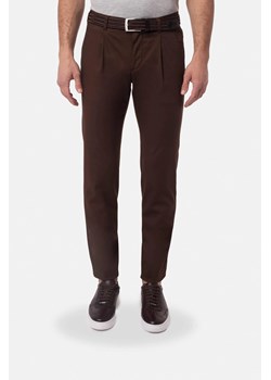 SPODNIE CASUAL AMATO 237 BRĄZOWE Z BAWEŁNY ze sklepu Recman w kategorii Spodnie męskie - zdjęcie 187677660