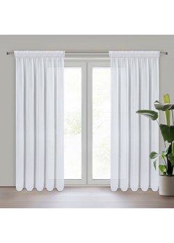 FIRANA GOTOWA ARLETA NA TAŚMIE 135 X 270 CM BIAŁY ze sklepu lenaodniemowlakadoszkolniaka.pl w kategorii Firany - zdjęcie 187677973