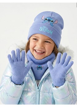 Sinsay - Zestaw: czapka, komin i rękawiczki Stitch - błękitny ze sklepu Sinsay w kategorii Czapki dziecięce - zdjęcie 187678101