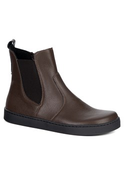 Damskie sztyblety barefoot Brooke na grubszym spodzie brązowe ze sklepu butyolivier w kategorii Botki - zdjęcie 187678133