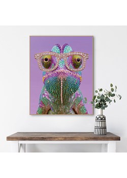 Orangewallz Druk artystyczny &quot;Yellow Karma Chameleon&quot; w ramce ze sklepu Limango Polska w kategorii Obrazy - zdjęcie 187678612