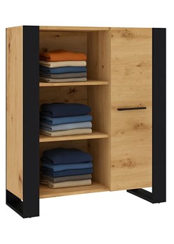Nowoczesny regał na ubrania dąb artisan N1-G08 ze sklepu Edinos.pl w kategorii Regały i witryny - zdjęcie 187678930