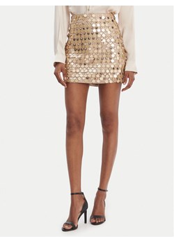 Guess Spódnica 180021 Złoty Classic Fit ze sklepu MODIVO w kategorii Spódnice - zdjęcie 187679640