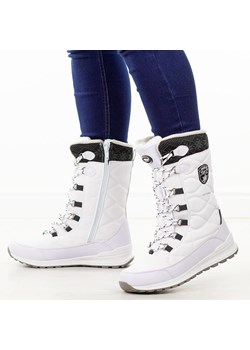 Białe zimowe śniegowce damskie z membraną American Club Softshell Sn88 ze sklepu suzana.pl w kategorii Śniegowce damskie - zdjęcie 187679923