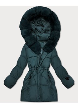 Zimowa kurtka damska z kapturem S'West ciemny zielony (B8550-10) ze sklepu goodlookin.pl w kategorii Kurtki damskie - zdjęcie 187679981