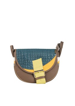 brązowa  damska torebka listonoszka skórzana na ramię Freshman Mini ze sklepu Słoń Torbalski w kategorii Listonoszki - zdjęcie 187680040