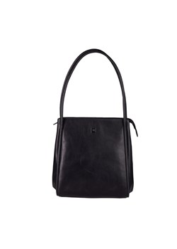 czarna torebka skórzana - shopperka damska JULIET ze sklepu Słoń Torbalski w kategorii Torby Shopper bag - zdjęcie 187680051