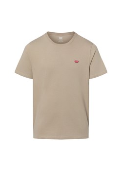 Levi's T-shirt męski Mężczyźni Dżersej taupe jednolity ze sklepu vangraaf w kategorii T-shirty męskie - zdjęcie 187680151