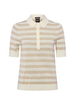 BOSS Damska koszula z wełny dziewiczej - Fidenka Kobiety wełna ze strzyży écru w paski ze sklepu vangraaf w kategorii Bluzki damskie - zdjęcie 187680160
