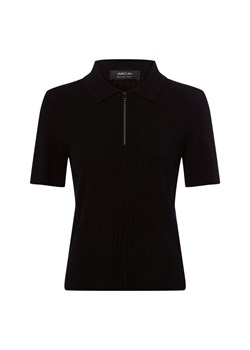 Marc Cain Damska koszulka polo z dzianiny z zawartością wełny i kaszmiru Kobiety czarny jednolity ze sklepu vangraaf w kategorii Swetry damskie - zdjęcie 187680201