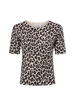 Marie Lund Damska koszulka z dzianiny Kobiety beżowy wzorzysty ze sklepu vangraaf w kategorii Swetry damskie - zdjęcie 187680203