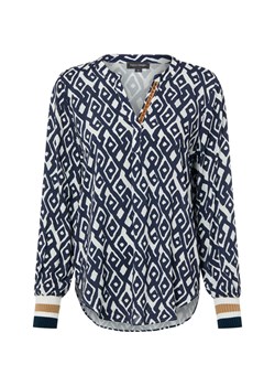 Franco Callegari Bluzka damska tunika Kobiety wiskoza granatowy wzorzysty ze sklepu vangraaf w kategorii Bluzki damskie - zdjęcie 187680231