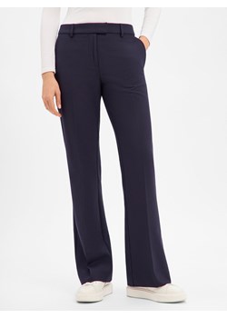 Msch Copenhagen Damskie spodnie materiałowe - MSCHFreylia Kobiety granatowy jednolity ze sklepu vangraaf w kategorii Spodnie damskie - zdjęcie 187680251