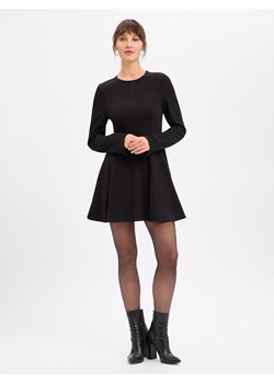 EDITED Sukienka damska - Imen Kobiety wiskoza czarny jednolity ze sklepu vangraaf w kategorii Sukienki - zdjęcie 187680262