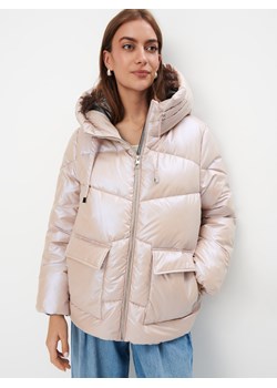 Mohito - Zimowa pikowana kremowa kurtka - kremowy ze sklepu Mohito w kategorii Kurtki damskie - zdjęcie 187680421