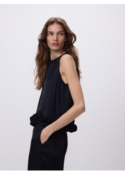 Reserved - Top z wiskozy - czarny ze sklepu Reserved w kategorii Bluzki damskie - zdjęcie 187680492