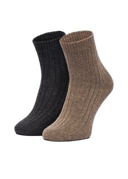 Skarpety długie Nine West CEO_LA_NW_12744_Z_AW25 (2-PACK) Brązowy ze sklepu eobuwie.pl w kategorii Skarpetki damskie - zdjęcie 187680922