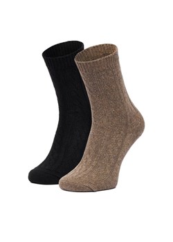 Skarpety długie Nine West CEO_LA_NW_17637_W_AW25 (2-PACK) Czarny ze sklepu eobuwie.pl w kategorii Skarpetki damskie - zdjęcie 187680930