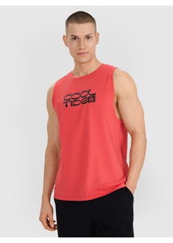 Męski top z nadrukiem 4F 4FWSS25TSLEM123 - czerwony ze sklepu Sportstylestory.com w kategorii T-shirty męskie - zdjęcie 187681783