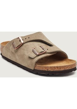 Birkenstock Klapki Zürich LEVE | narrow fit | zamsz ze sklepu Gomez Fashion Store w kategorii Klapki damskie - zdjęcie 187681942