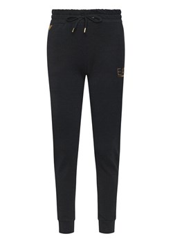 EA7 Emporio Armani Spodnie dresowe 8NTP66 TJ9RZ 1200 Czarny Regular Fit ze sklepu MODIVO w kategorii Spodnie damskie - zdjęcie 187683963