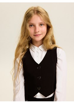 Reserved - Kamizelka z ozdobnymi guzikami - czarny ze sklepu Reserved w kategorii Kamizelki chłopięce - zdjęcie 187684090