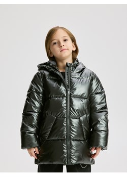 Reserved - Pikowana kurtka z połyskiem - ciemnoszary ze sklepu Reserved w kategorii Kurtki dziewczęce - zdjęcie 187684173