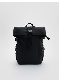Reserved - Wodoodporny plecak z rolowanym zapięciem - czarny ze sklepu Reserved w kategorii Plecaki - zdjęcie 187684551
