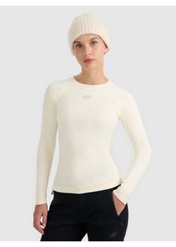 Damska bielizna termoaktywna (góra) 4F 4FWAW25USEAF220 - beżowa ze sklepu Sportstylestory.com w kategorii Bielizna termoaktywna damska - zdjęcie 187686602