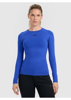 Damska bielizna termoaktywna (góra) 4F 4FWAW25USEAF220 - niebieska ze sklepu Sportstylestory.com w kategorii Bielizna termoaktywna damska - zdjęcie 187686612