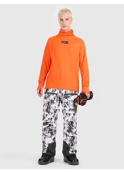 Męska bielizna termiczna ocieplana (góra) 4F 4FWAW25UBRUM089 - pomarańczowa ze sklepu Sportstylestory.com w kategorii Bielizna termoaktywna męska - zdjęcie 187686632