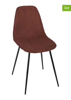 Ethnical Life Krzesła (4 szt.) &quot;Scott&quot; w kolorze pomarańczowym - 45 x 85 x 54 cm ze sklepu Limango Polska w kategorii Meble - zdjęcie 187687013