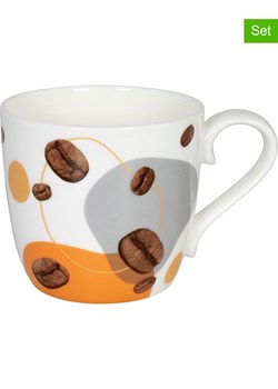 Könitz Kubki jumbo (2 szt.) &quot;Coffee Flow&quot; w kolorze biało-brązowym - 425 ml ze sklepu Limango Polska w kategorii Dzbanki i zaparzacze - zdjęcie 187687053